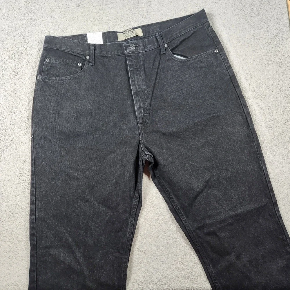 Wrangler Authentics Relaxed Fit Jeans Mens size 40x34 Black Denim ZM200BK NWT